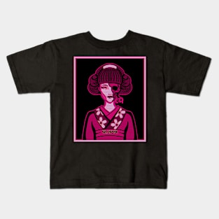 Horror geisha, dead geisha, terror geisha violet Kids T-Shirt